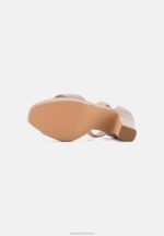 Z62T1566 Women Anna Field High Heeled Sandals Rose Gold - Image 5