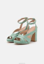 Z62T1568 Women Anna Field Platform Sandals Mint - Image 3