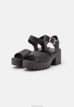 Z62T1583 Women Anna Field Platform Sandals Black - Image 3