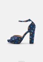 Z62T1585 Women Anna Field Platform Sandals Dark Blue - Image 2