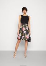 Z62T15 Women Anna Field Day Dress Black/Black/Pink - Image 2