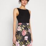 Z62T15 Women Anna Field Day Dress Black/Black/Pink