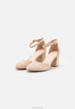 Z62T1609 Women Anna Field Leather Classic Heels Light Pink - Image 2