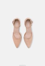 Z62T1627 Women Anna Field Leather Classic Heels Light Pink - Image 6