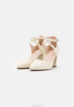 Z62T1635 Women Anna Field Leather High Heels White - Image 3