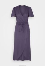 Z62T163 Women Anna Field Jersey Dress Grey - Image 5