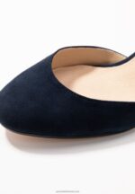Z62T1640 Women Anna Field Leather Classic Heels Dark Blue - Image 3