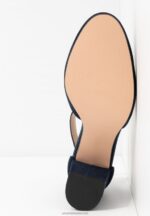 Z62T1640 Women Anna Field Leather Classic Heels Dark Blue - Image 7