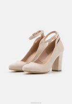 Z62T1643 Women Anna Field Classic Heels Taupe - Image 3
