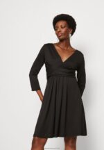 Z62T165 Women Anna Field Jersey Dress Black - Image 4