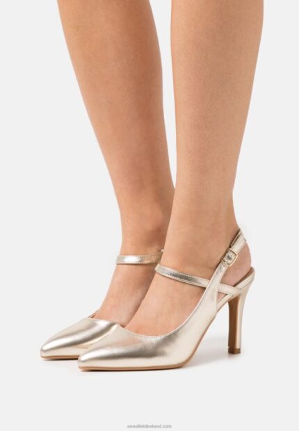 Z62T1662 Women Anna Field Classic Heels Gold-Coloured