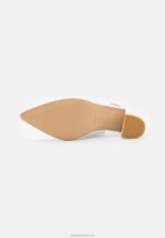 Z62T1670 Women Anna Field Leather Classic Heels White - Image 5