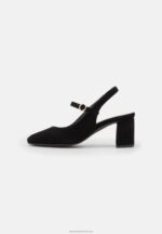 Z62T1685 Women Anna Field Leather Classic Heels Black - Image 2
