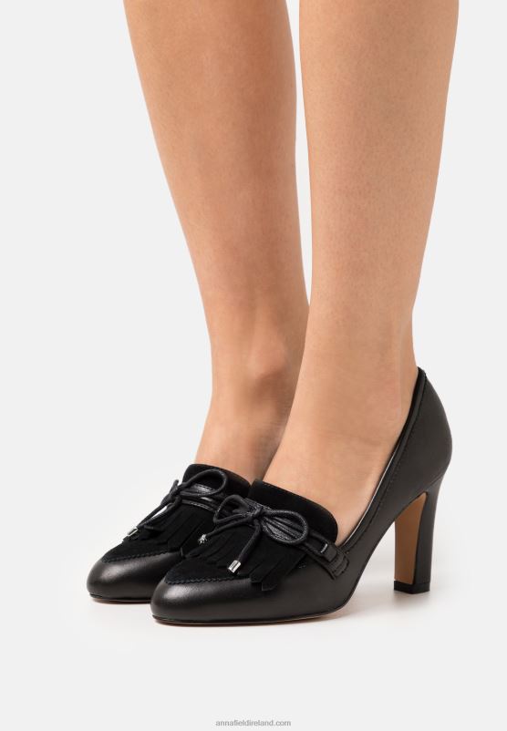 z62t1688_women_anna_field_leather_classic_heels_black.jpg Z62T1688 Women Anna Field Leather Classic Heels Black - Image 1