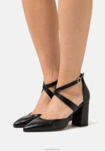 Z62T1689 Women Anna Field Leather Classic Heels Black