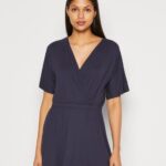 Z62T168 Women Anna Field Jersey Dress Dark Blue