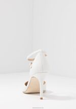 Z62T1693 Women Anna Field Leather Pumps High Heels White - Image 6