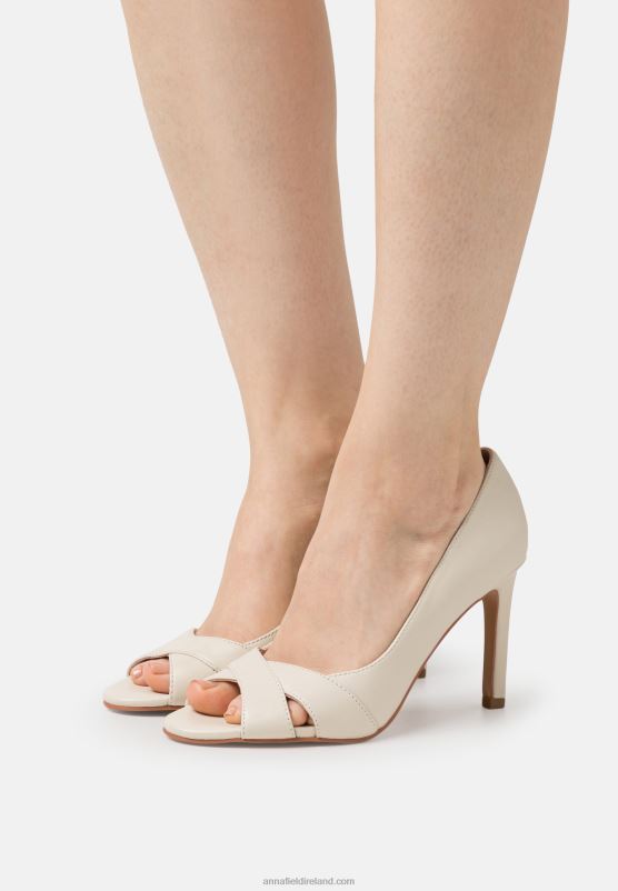 z62t1695_women_anna_field_leather_classic_heels_white.jpg Z62T1695 Women Anna Field Leather Classic Heels White - Image 1