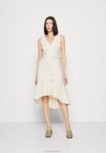 Z62T16 Women Anna Field Day Dress Beige