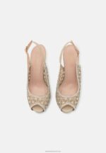 Z62T1706 Women Anna Field Platform Heels Gold - Image 6