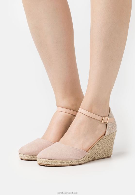 z62t1728_women_anna_field_wedges_light_pink.jpg Z62T1728 Women Anna Field Wedges Light Pink - Image 1