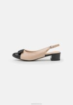 Z62T1730 Women Anna Field Classic Heels Beige/Black - Image 2