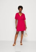 Z62T173 Women Anna Field Jersey Dress Red - Image 2
