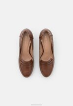Z62T1742 Women Anna Field Platform Heels Cognac - Image 6