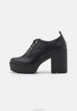 Z62T1746 Women Anna Field Lace-Up Heels Black - Image 2