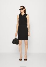 Z62T174 Women Anna Field Jersey Dress Black - Image 2