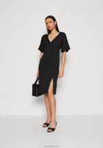 Z62T176 Women Anna Field Jersey Dress Black - Image 2