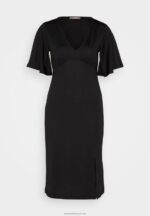 Z62T176 Women Anna Field Jersey Dress Black - Image 5