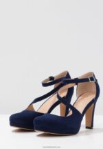 Z62T1771 Women Anna Field High Heels Dark Blue - Image 5