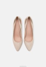 Z62T1774 Women Anna Field Leather High Heels 1Light Grey - Image 6