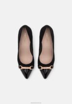 Z62T1776 Women Anna Field Leather Mia High Heels Black - Image 5