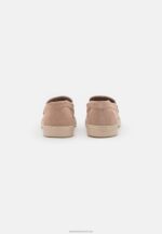 Z62T1779 Women Anna Field Leather Slip-Ons Beige - Image 4