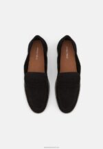 Z62T1794 Women Anna Field Leather Slip-Ons Black - Image 5