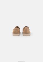Z62T1796 Women Anna Field Leather Slip-Ons Beige - Image 3