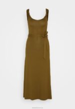 Z62T179 Women Anna Field Jersey Dress Olive - Image 5