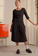 Z62T181 Women Anna Field Jersey Dress Black - Image 2