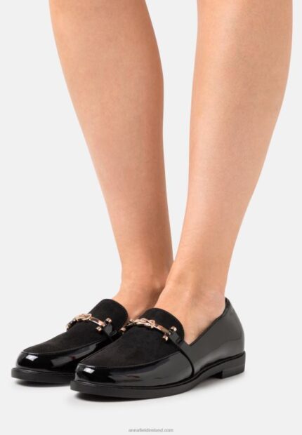 Z62T1824 Women Anna Field Slip-Ons Black