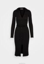 Z62T183 Women Anna Field Jersey Dress Black - Image 5