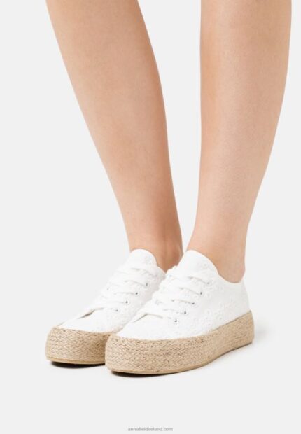 Z62T1845 Women Anna Field Casual Lace-Ups White