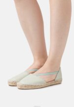 Z62T1846 Women Anna Field Leather Espadrilles Mint