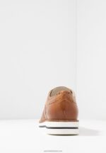 Z62T1849 Women Anna Field Leather Casual Lace-Ups Cognac - Image 6