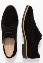 Z62T1854 Women Anna Field Leather Lace-Ups Black - Image 4