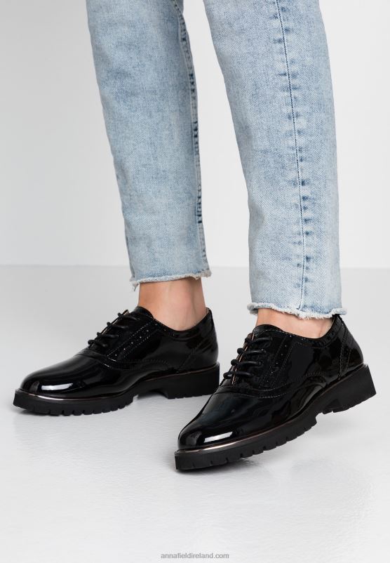 z62t1857_women_anna_field_lace_ups_black.jpg Z62T1857 Women Anna Field Lace-Ups Black - Image 1