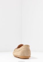 Z62T1859 Women Anna Field Leather Moccasins Beige - Image 6