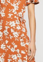 Z62T185 Women Anna Field Jersey Dress Brown/White - Image 6