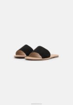 Z62T1863 Women Anna Field 2 Pack Mules Black/Cognac - Image 3
